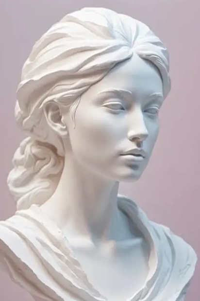 3d打印石膏塑造的人像雕塑还原度高