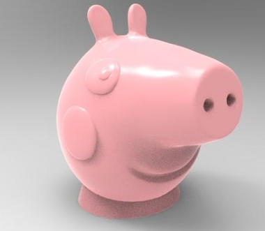 小猪佩琪3D打印模型打磨技巧让表面光滑无瑕疵